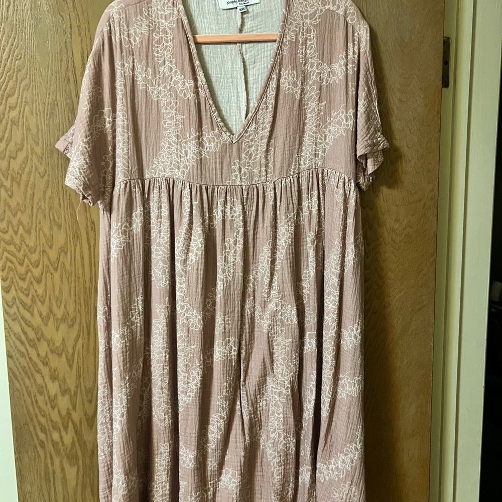 Simply Sisters Blush V-Neck Dress